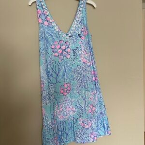 Lilly Pulitzer Blue Floral Dress